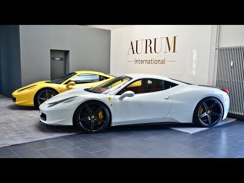 Ferrari 458 Italia Bianco White Rosso Red Interior