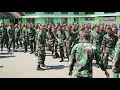 Garangnya yel yel TNI-AD ARHANUD kota Malang