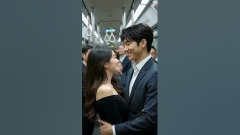 Lovely Moment In Subway #rushhourjapan #crowdedtrain #shorts #aiart 1