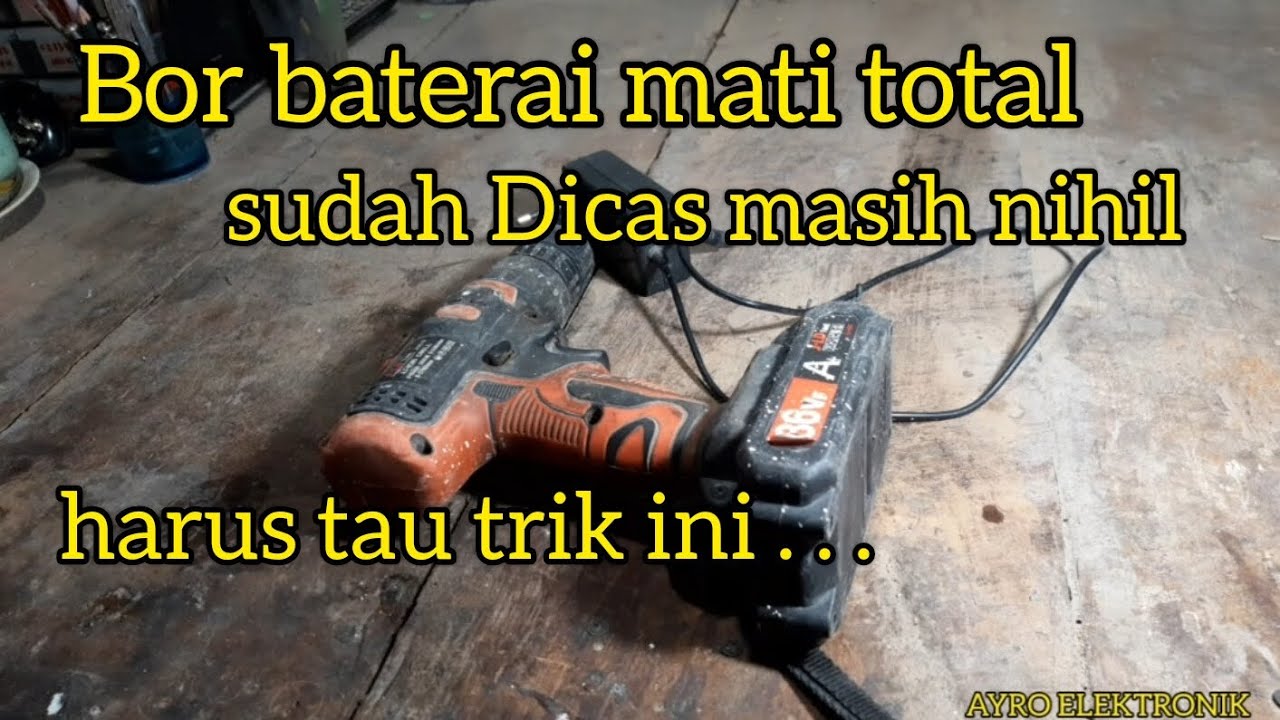 Servis Bor baterai JLD mati total