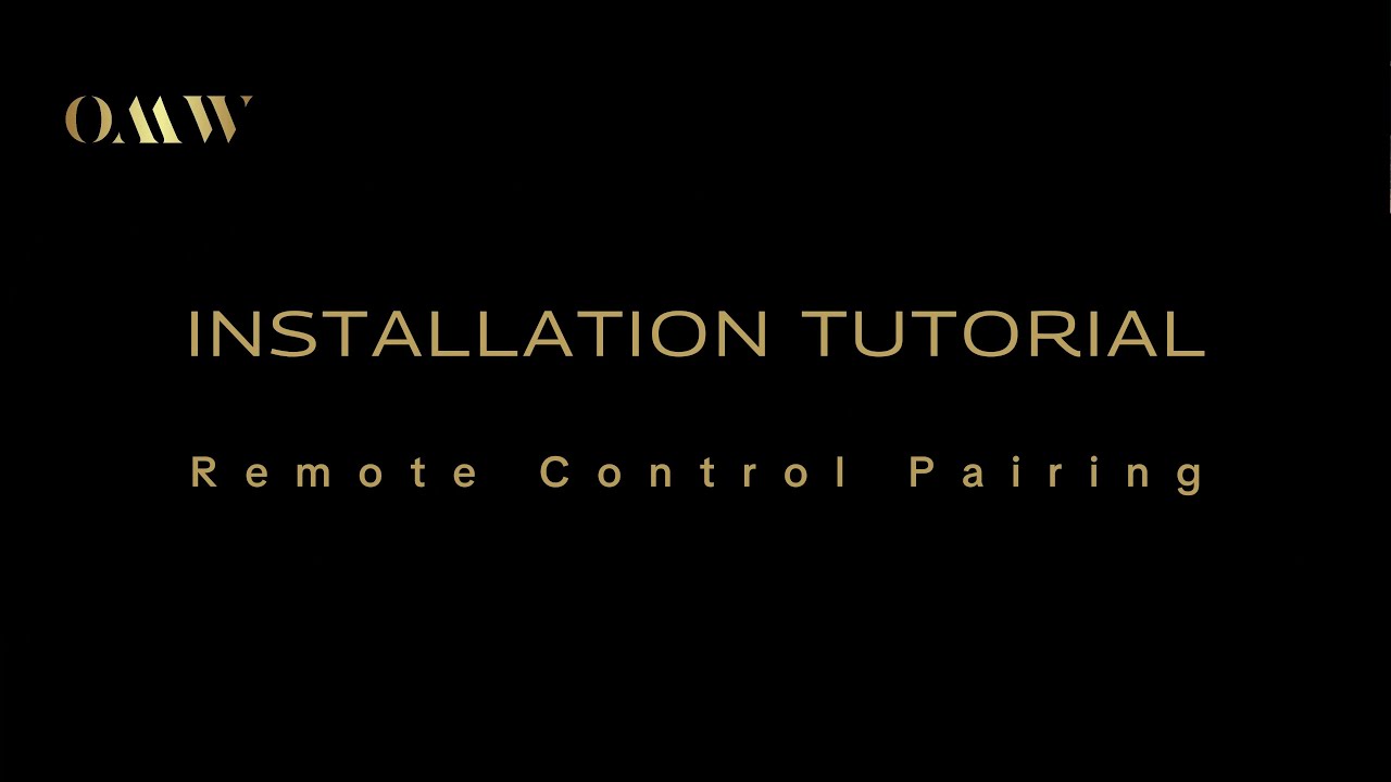 Remote Control Pairing - YouTube