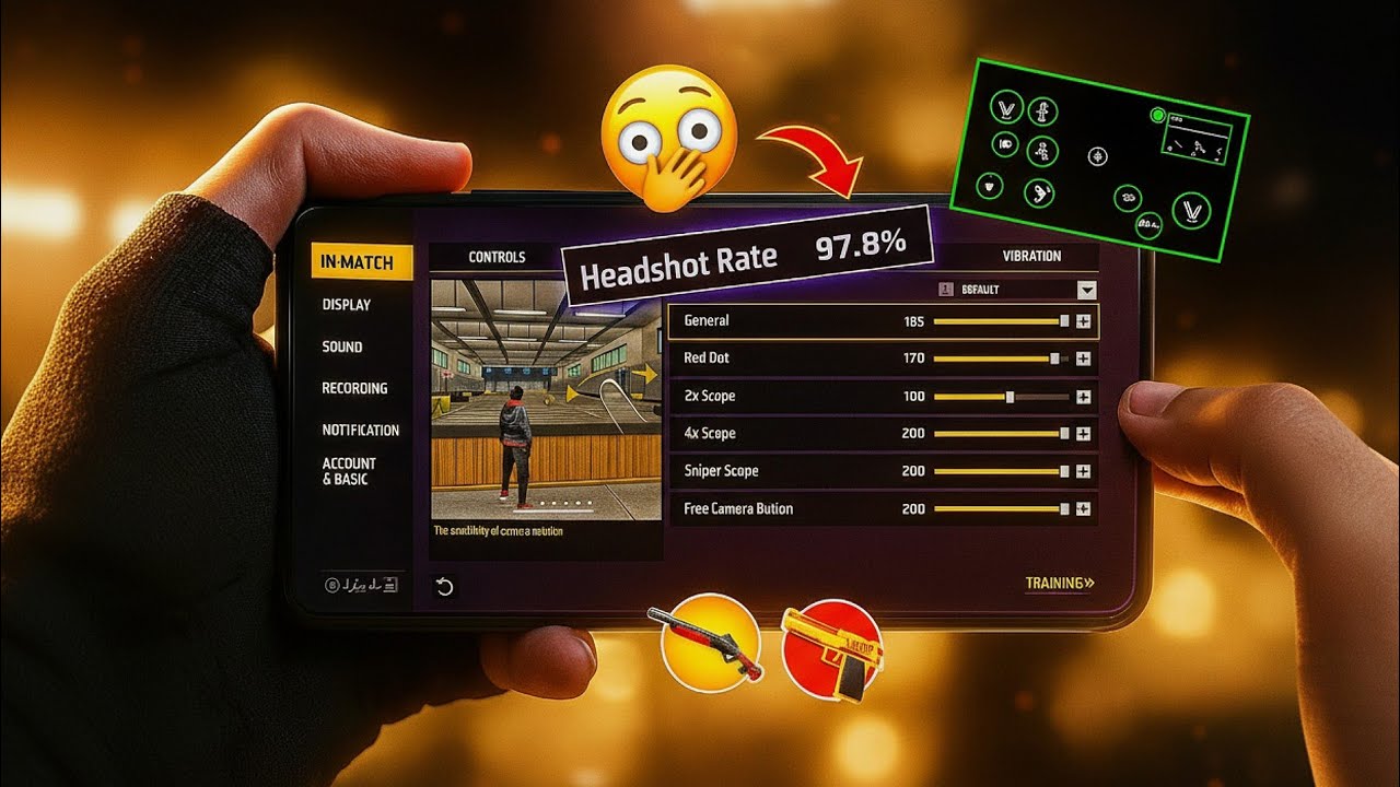 Terminate Hud Code 2 Finger Fastest Brazilian 🇧🇷 Custom Hud Code | Custom Hud Code 💀 In FF ...