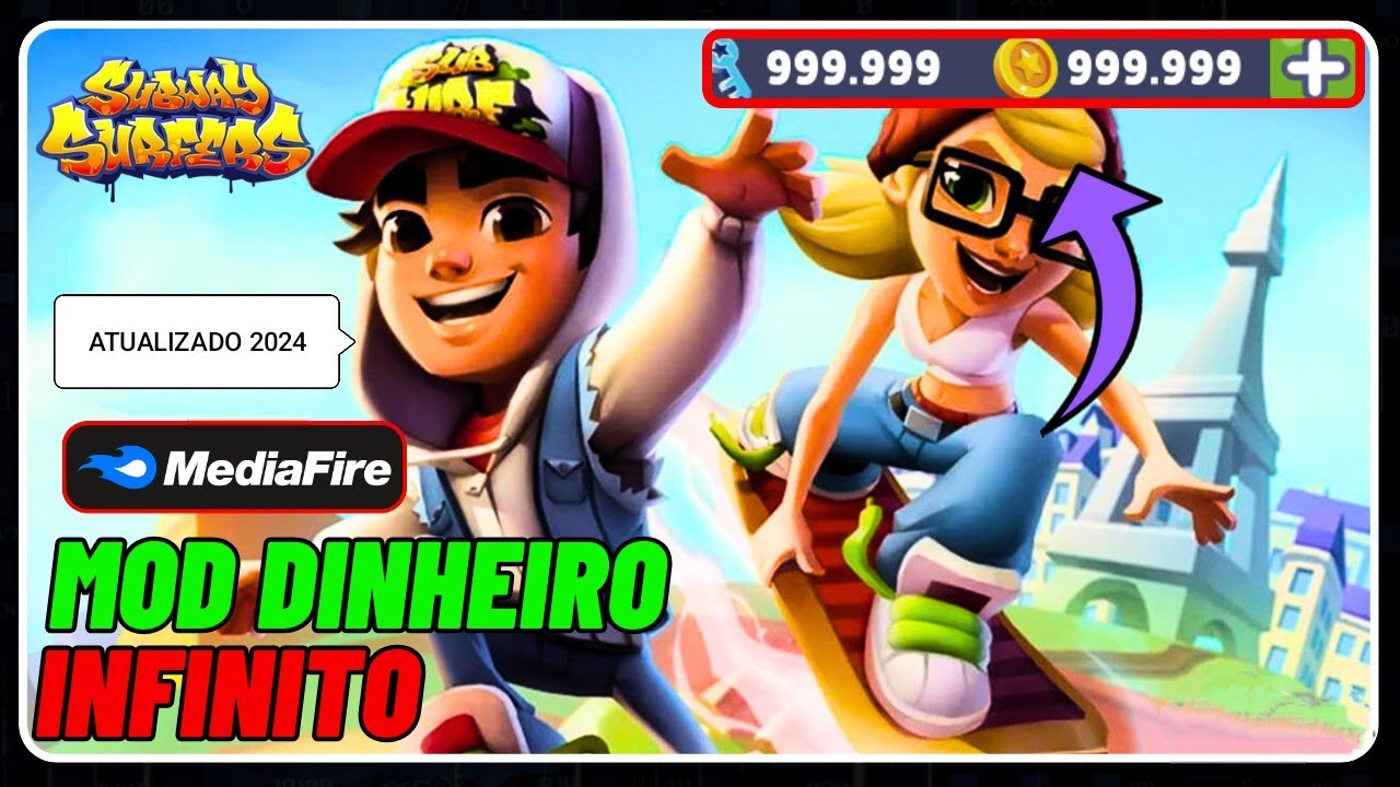subway surfers mod dinheiro infinito atualizado 2024 | subway surfers ...