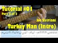 Guitar Tutorial #01 - Part 2 of 3 - Joe Satriani: Turkey Man (Intro)