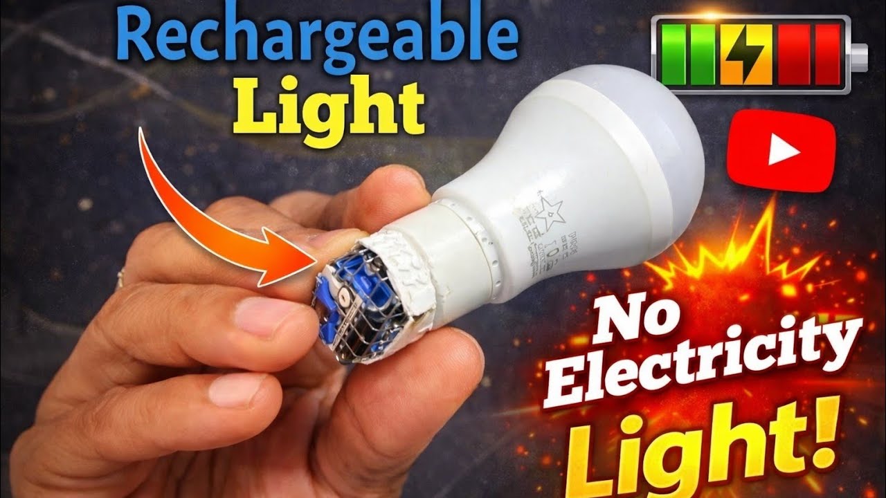 पुराणे पल से इमरजेंसी लाइट कैसे बनायें || How to make emergency light at home
