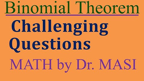 Challenging Examples in Binomial Theorem