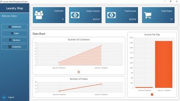 JavaFX Project - Laundry Shop Management System with Source Code
