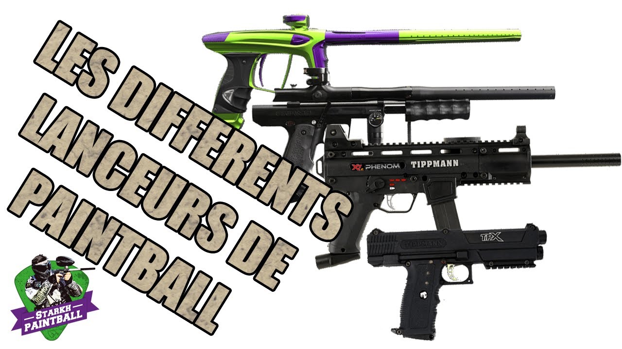 [LES DIFFÉRENTS LANCEURS DE PAINTBALL] YouTube