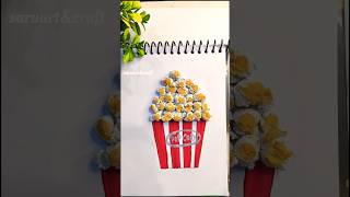 easy kids craft popcorn #shorts #trending #viral #youtubeshorts #kids #reels #popcorn #ytshorts #yt