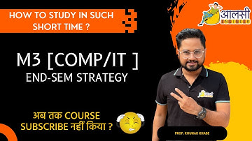 🚨 How to score in M3 | Complete End Sem Strategy #SPPU | Comp / IT | Aalsi  Engineer | Rounak sir