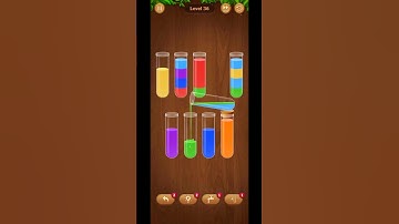 "Sorted to perfection!" 🎨✨💦 #WaterSortPuzzle #ColorSortGame #level36