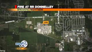 Crews respond to fire at R.R. Donnelley Printing
