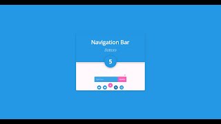 Divi Bottom Navigation Bar-5 Section Layout