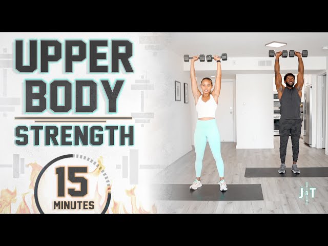 15 Minute Upper Body Dumbbell Workout [Strength Training] 