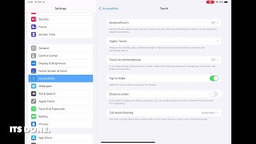 HOW TO ENABLE OR DISABLE TAP TO WAKE IN IPADOS 15