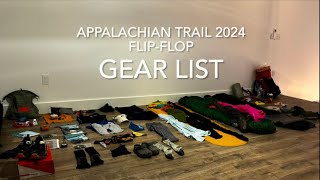 Gear for my Appalachian Trail 2024 flip flop attempt