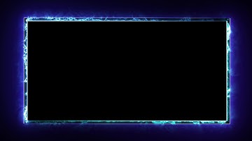 Neon Light Border | Frames Template Video | Glowing Frame Black Screen | Background Loop #61