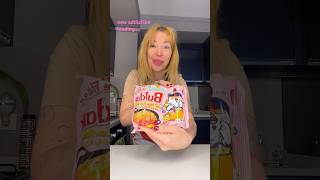 ⚠️ASMR⚠️Spicy Buldak Ramen Carbonara❤️ #eating #asmr #mukbang #shorts