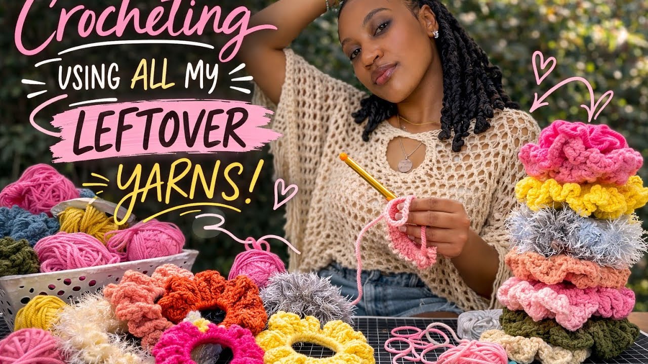 I crocheted with ALL my leftover yarn and this happened
