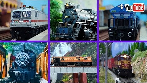 Indian Railways Model Train and Western Model Train Run Compilation | WAP-7 Model | train video