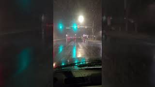 Snow in Arnold, Maryland, USA