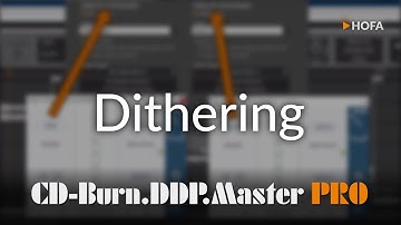Dithering in HOFA CD-Burn.DDP.Master PRO