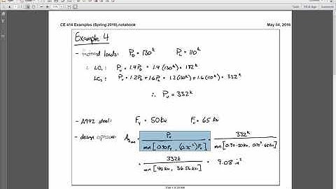 CE 414 Lecture 09  Tension Member Design 2017 02 06