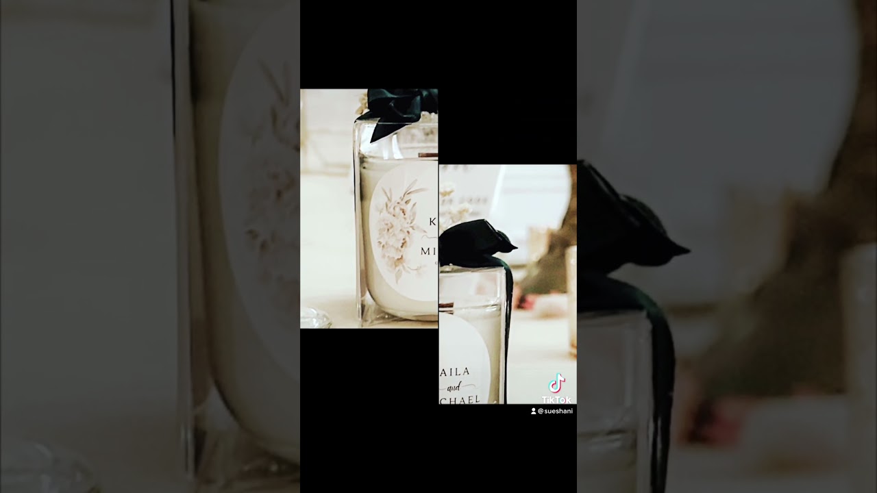 Luxury Soy Candle Wedding Favors 