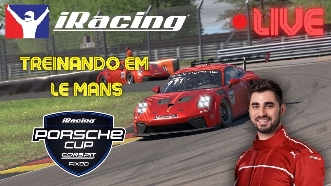 🔴 LIVE | Sábado de Treino em Le Mans - PCUP - iRacing