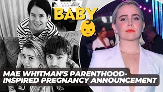 Mae Whitman announces pregnancy with ' parenthood' cast reunion on mother's day.