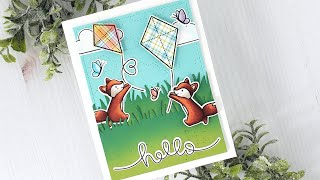 Spring scene card