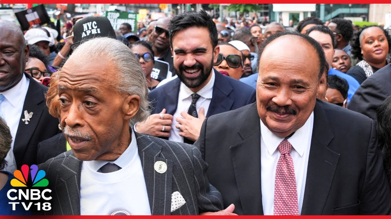 Sharpton Leads The March on Wall Street in New York City With Zohran Mamdani Against Trump | N18G