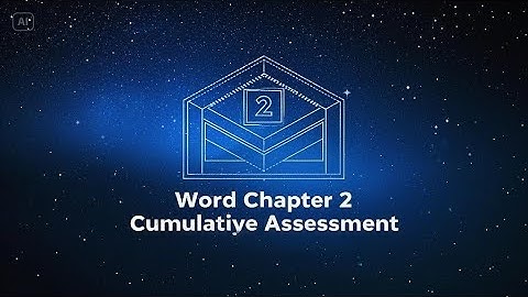 Exp22 Word Chapter 2 Cumulative Assessment - Space | Solution Miners