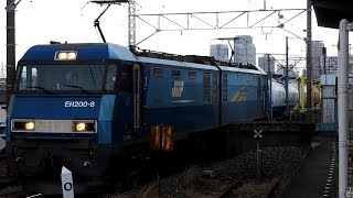 2018/04/07 JR Freight: Containers & Wheels by EH200-8 at Shitte