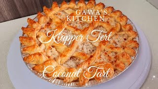 Easy sweet Coconut pastry/Coconut Tart/Klapper Tert/gawa's kitchen