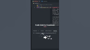 count number line in a file using python #shorts