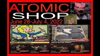 NEW!! FLAMING SKULLS BUNDLE & MORE 4TH JULY STUFF FREE ITEM 06/28/22 ATOMIC SHOP FALLOUT 76