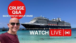 Live Cruise Q&A: Sunday 21 April 5pm UK/ Noon ET/ 9am PT