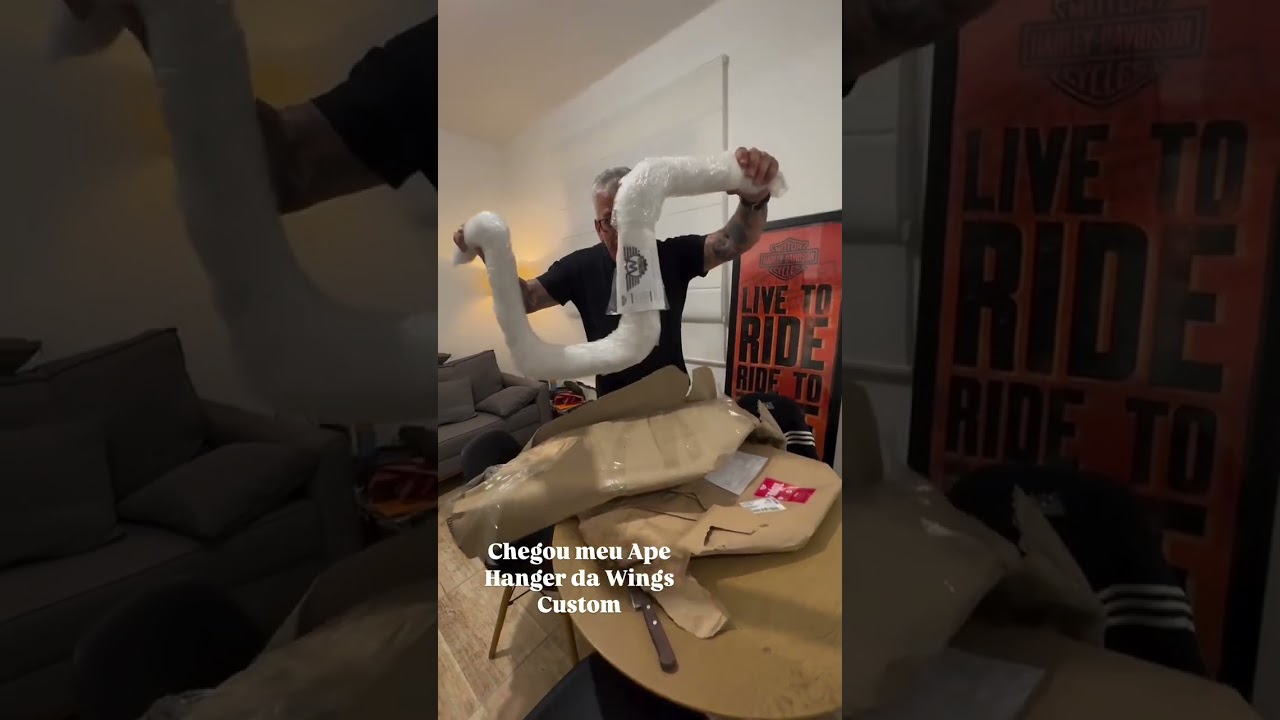 🔥 Celso Badaue recebendo seu guidão Ape Hanger Classic Robust 1.25" 🔥