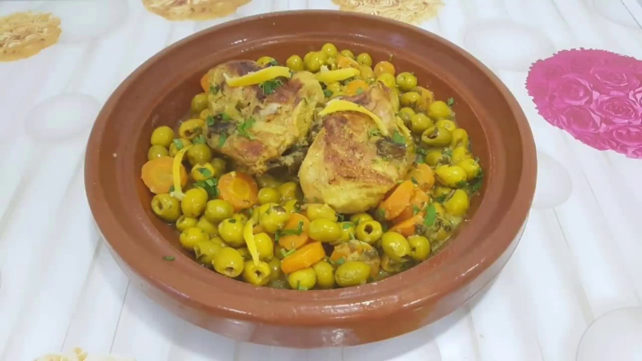 طاجين الزيتون منظر وبنة لا تقاوم وصفات عائشة