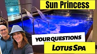 Sun Princess Cruise Ship Thermal Suite Lotus Spa and Salon Tour With Prices Questions Answered