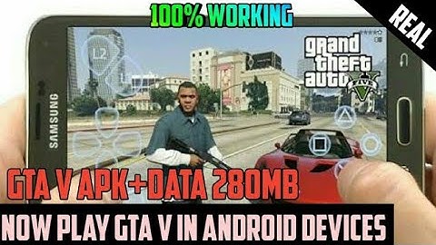 GTA 5 APK+DATA || On Android Hand Gameplay || 100% Working || Download Now