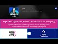 BBC Radio 4 In Touch feature: Fight for Sight and Vision Foundation to merge!