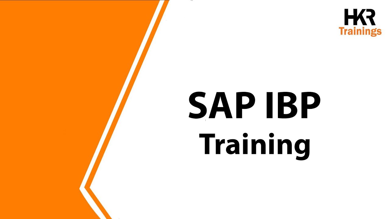 SAP IBP Training SAP Integrated Business Planning Course Online