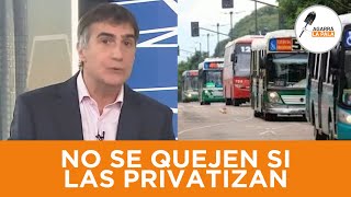 Laje ESTALLÓ contra los SINDIGARCAS: &quot;No se quejen si después las quieren PRIVATIZAR&quot;