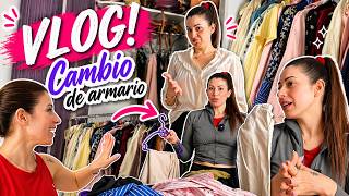 Cambio de ARMARIO 😓 Ordenando mi CAOS de ropa tras perder peso y organizando para el buen tiempo 🌸