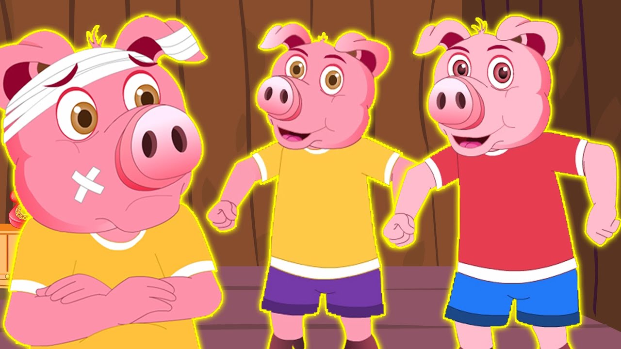 cinq petits cochons | chansons d'enfants en français | Five Little Piggies