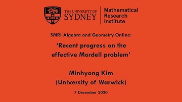 Minhyong Kim: Recent progress on the effective Mordell problem