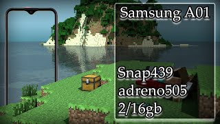 Samsung A01 !! Snap439 !!  ТЕСТ МАЙНКРАФТ