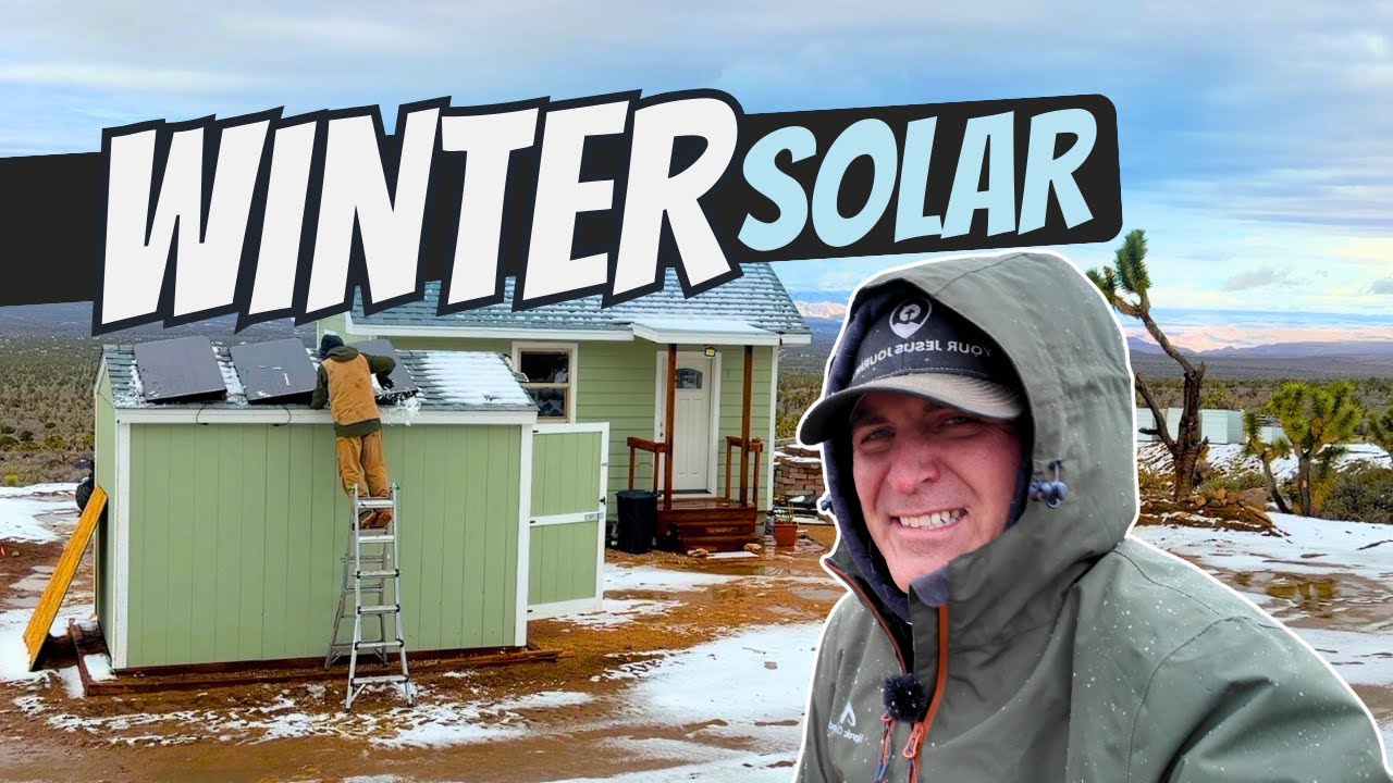 Racing Against a Desert Blizzard to Finish This Off-Grid Shed